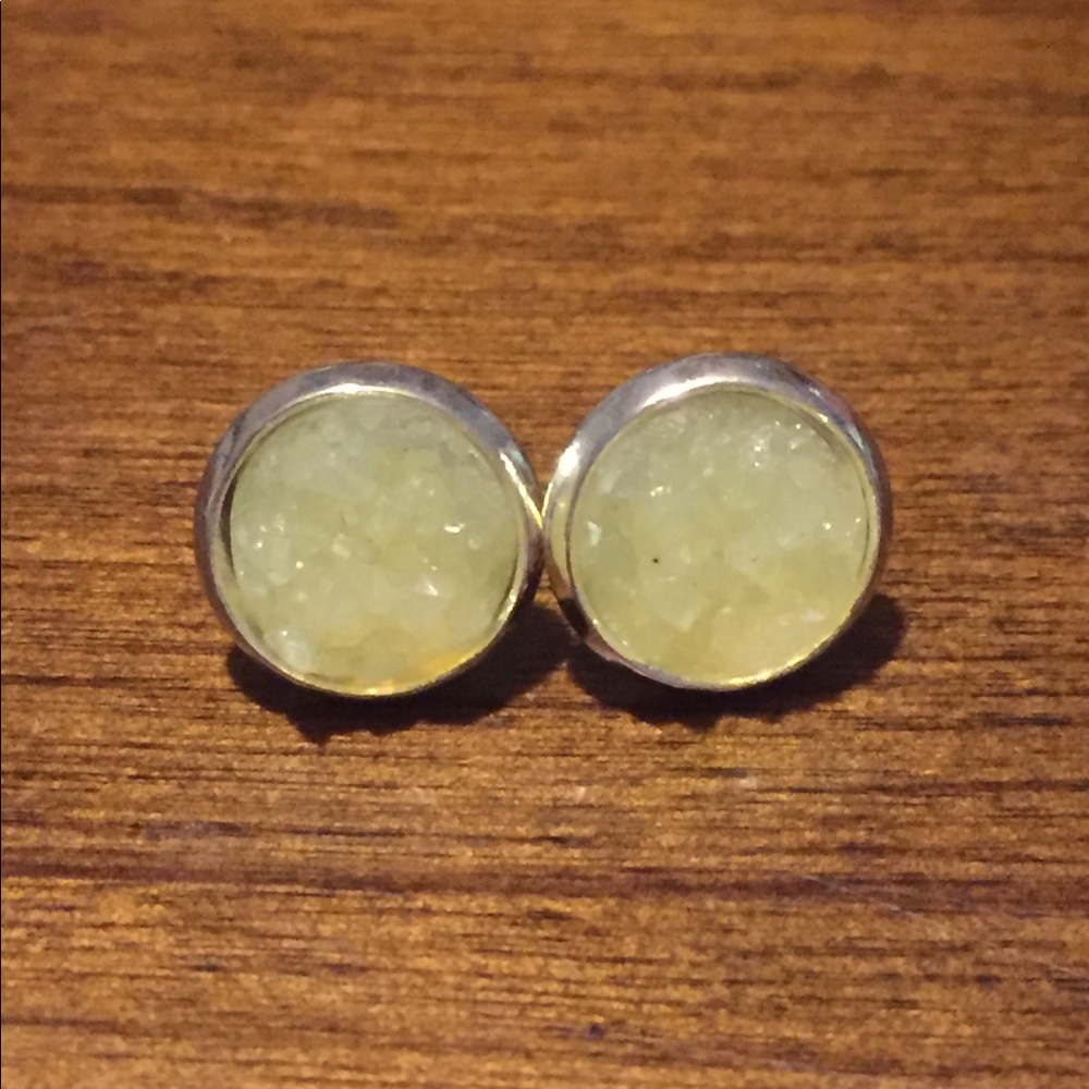 ☀️ Lemonade Iridescent Druzy Earrings